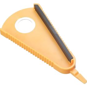 Multi Function Can Opener Non Slip Handle Multi-function Bottle Opener Portable Twist Off Lid Quick Opening for Children Elderly (Color: yellow, Ships From: China)